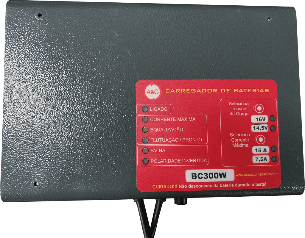CARREGADOR BC300W 110/220Vac 12V 15A S/ PARAL A&C